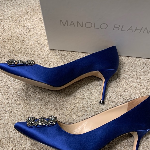 Authentic Manolo Blahnik Hangisi Heels - Picture 6 of 8